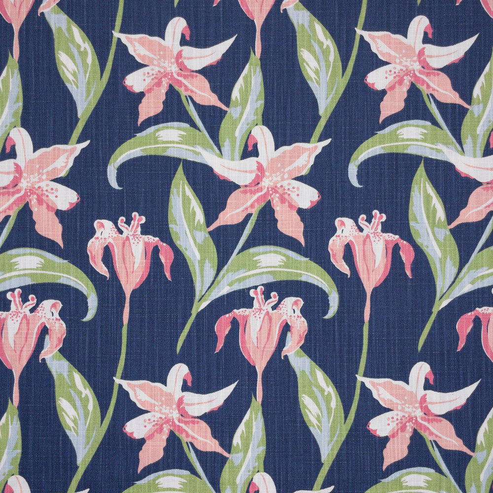 Emma 2 Punch by Aoc Designer Fabric THE ART OF COLOR HERITAGE II 100%COT USA Horizontal: 9.000 and Vertical: 12.625 54 in - Swanky Fabrics -