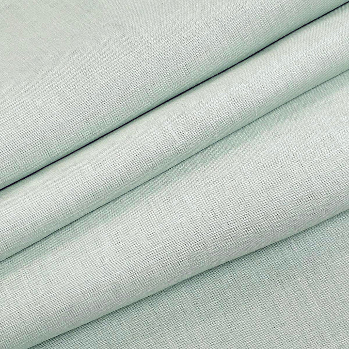 Emma Linen Aqua by Magnolia Designer Fabric - 100 % Linen India 20000 Horizontal: 0 and Vertical: 0 54" - Swanky Fabrics -