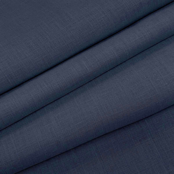 Emma Linen Blue by Magnolia Designer Fabric - 100 % Linen India 20000 Horizontal: 0 and Vertical: 0 54" - Swanky Fabrics -