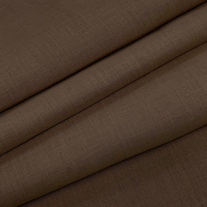 Emma Linen Brown by Magnolia Designer Fabric - 100 % Linen India 20000 Horizontal: 0 and Vertical: 0 54" - Swanky Fabrics -