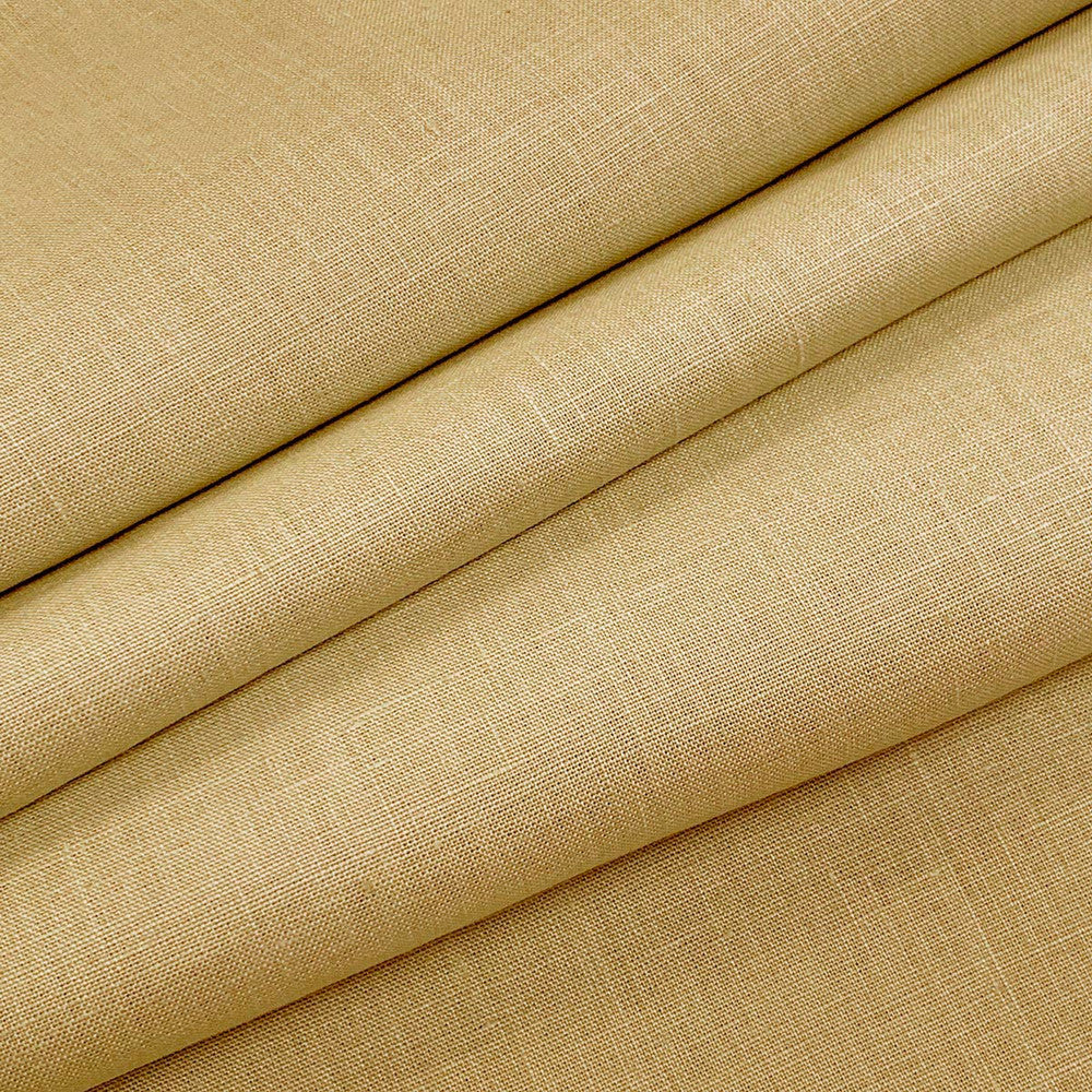 Emma Linen Camel by Magnolia Designer Fabric - 100 % Linen India 20000 Horizontal: 0 and Vertical: 0 54" - Swanky Fabrics -