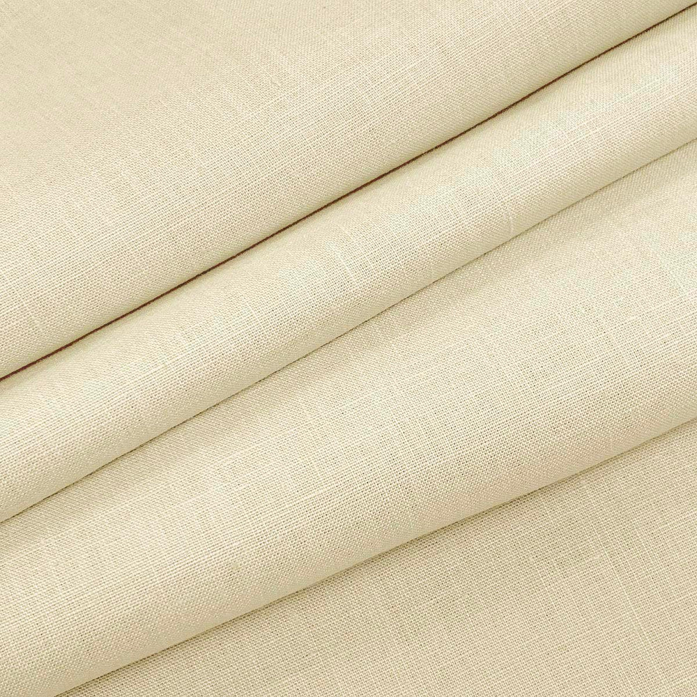Emma Linen Ecru by Magnolia Designer Fabric - 100 % Linen India 20000 Horizontal: 0 and Vertical: 0 54" - Swanky Fabrics -