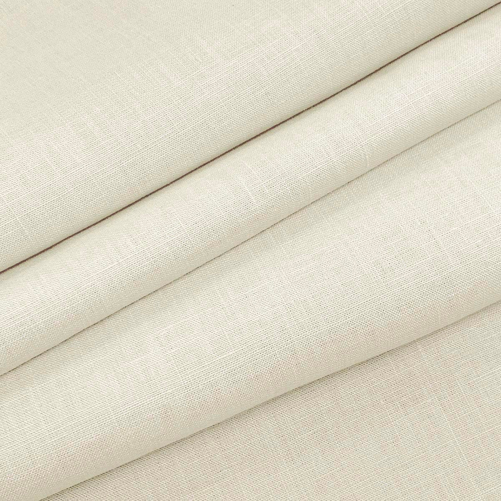 Emma Linen Off White by Magnolia Designer Fabric - 100 % Linen India 20000 Horizontal: 0 and Vertical: 0 54" - Swanky Fabrics -
