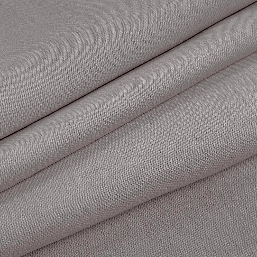 Emma Linen Pewter by Magnolia Designer Fabric - 100 % Linen India 20000 Horizontal: 0 and Vertical: 0 54" - Swanky Fabrics -