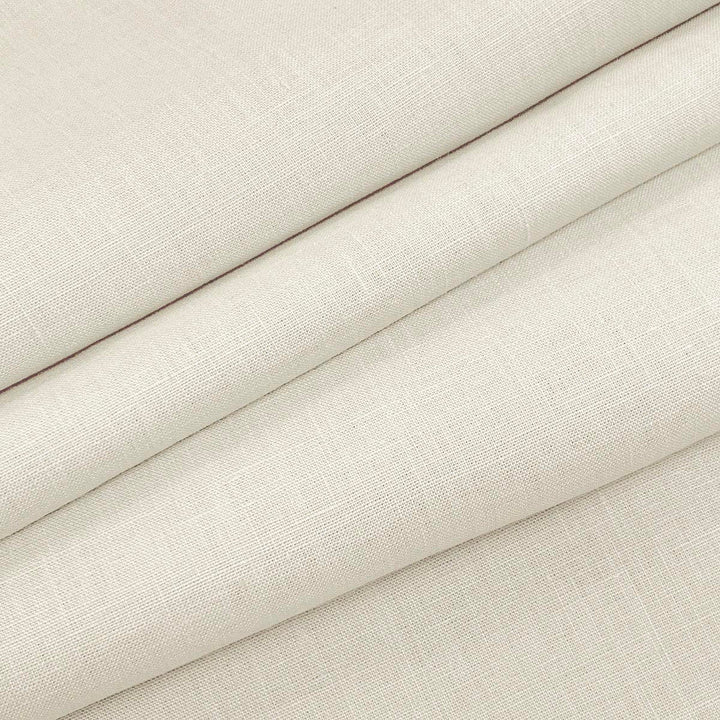 Emma Linen Pure White by Magnolia Designer Fabric - 100 % Linen India 20000 Horizontal: 0 and Vertical: 0 54" - Swanky Fabrics -