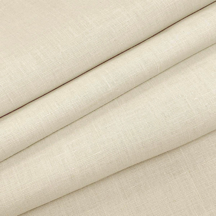 Emma Linen Snow by Magnolia Designer Fabric - 100 % Linen India 20000 Horizontal: 0 and Vertical: 0 54" - Swanky Fabrics -