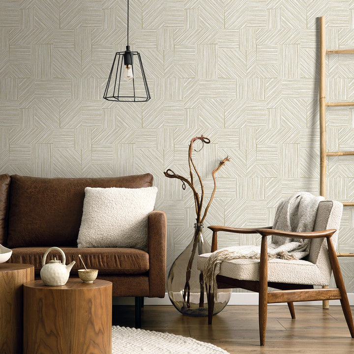 Husk Stone EN40105 by Seabrook Designs Designer Wallpaper