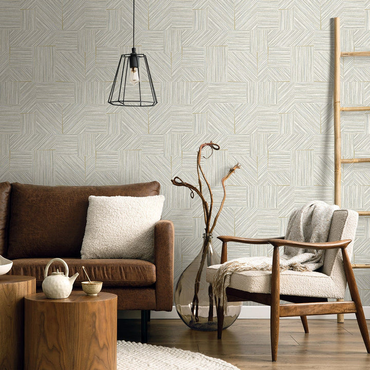 Husk Dove Wing EN40118 by Seabrook Designs Designer Wallpaper