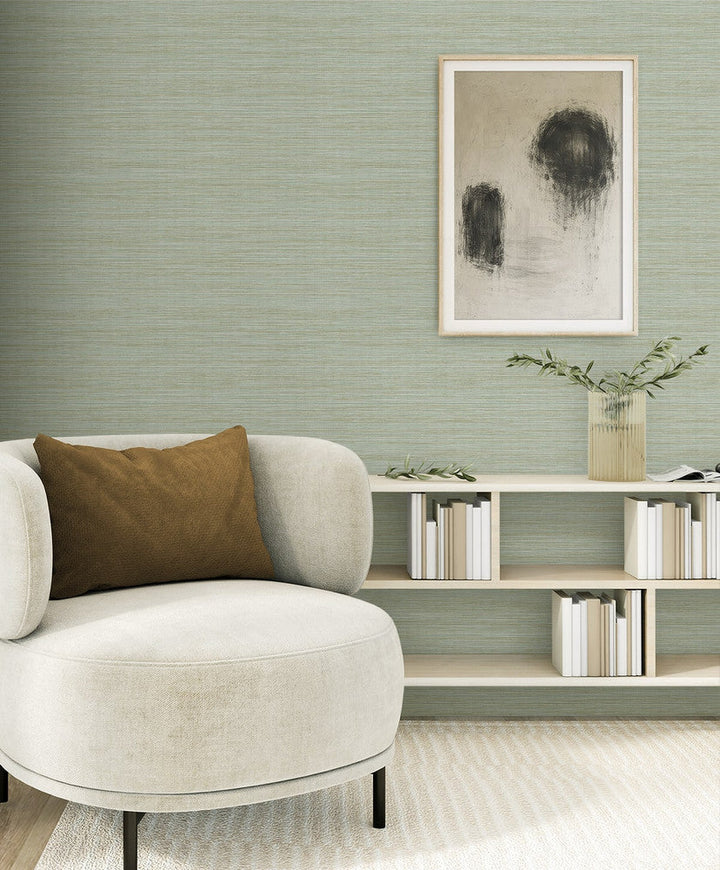 Sisa Mint EN40214 by Seabrook Designs Designer Wallpaper
