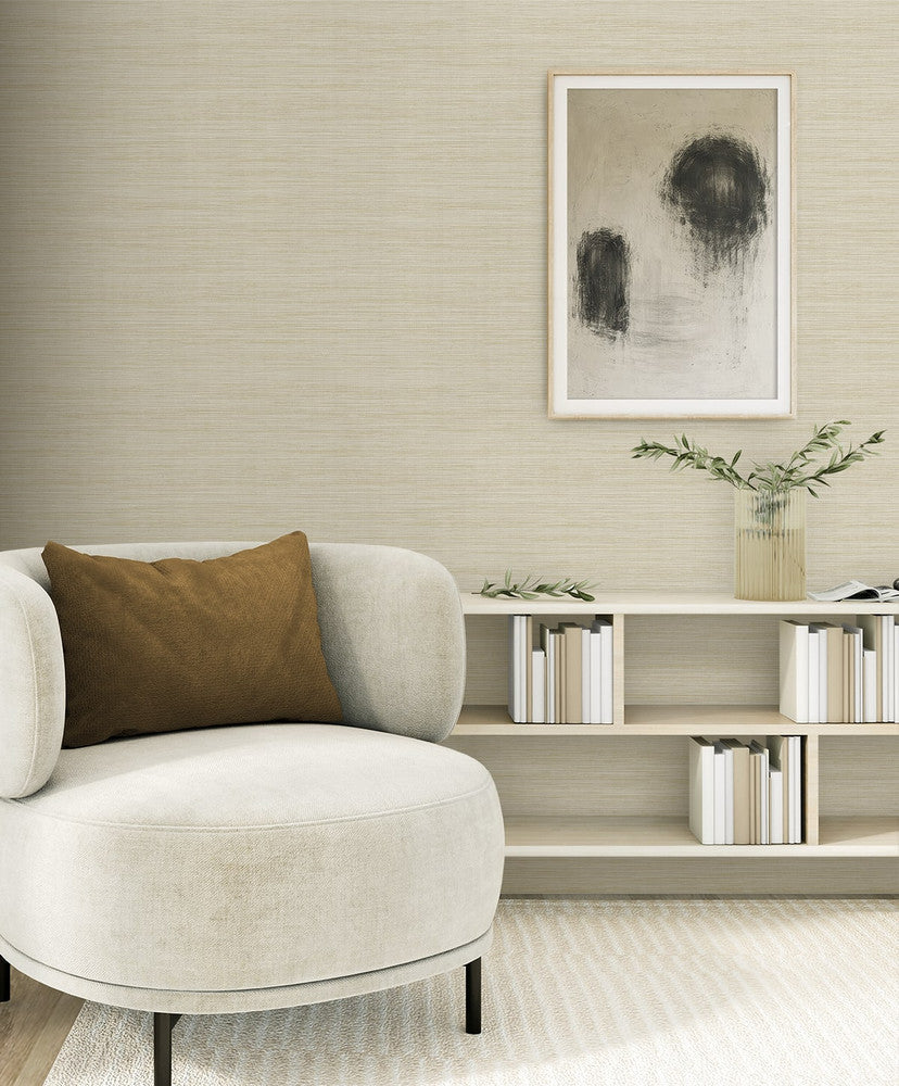 Sisa Almond EN40217 by Seabrook Designs Designer Wallpaper