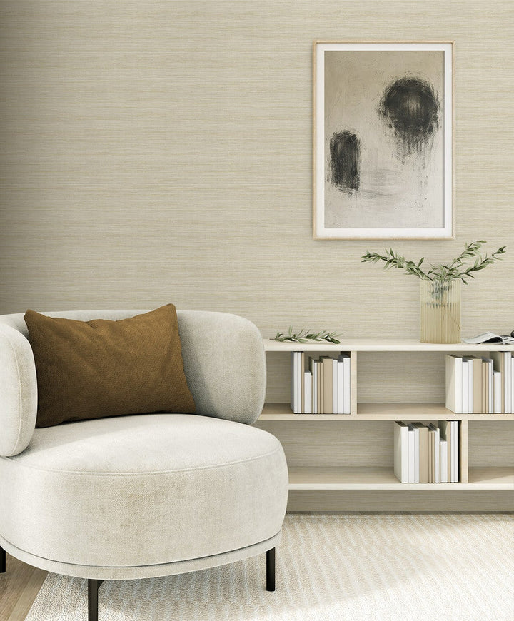 Sisa Almond EN40217 by Seabrook Designs Designer Wallpaper