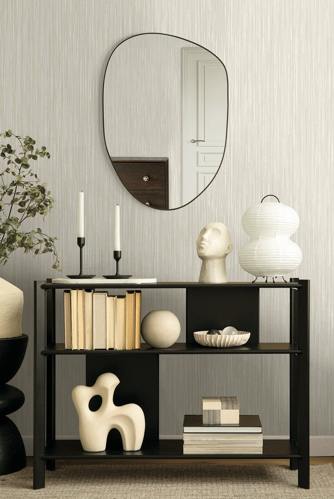 Vireo Cool Linen EN40708 by Seabrook Designs Designer Wallpaper
