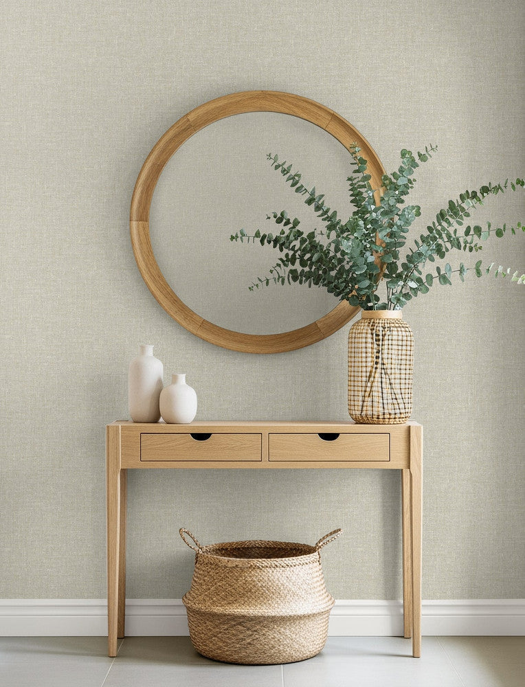 Loom Taupe EN40922 by Seabrook Designs Designer Wallpaper