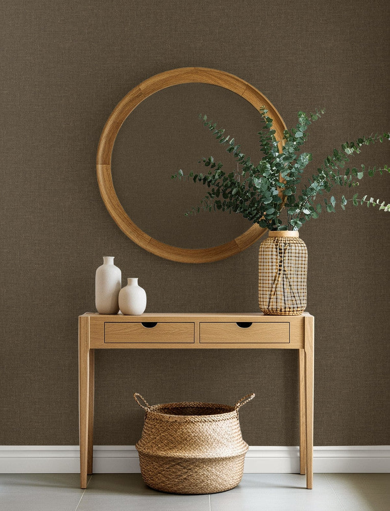 Loom Tan EN40927 by Seabrook Designs Designer Wallpaper