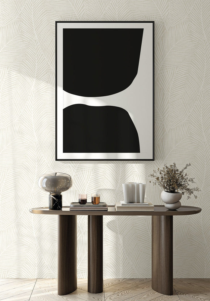 Pampas Palm Foggy Day EN41000 by Seabrook Designs Designer Wallpaper