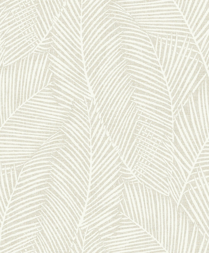 Pampas Palm Bleached Almond EN41005 by Seabrook Designs Designer Wallpaper