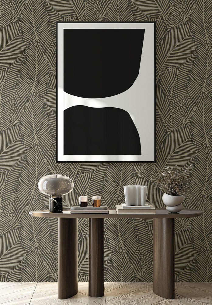 Pampas Palm Volcanic EN41010 by Seabrook Designs Designer Wallpaper