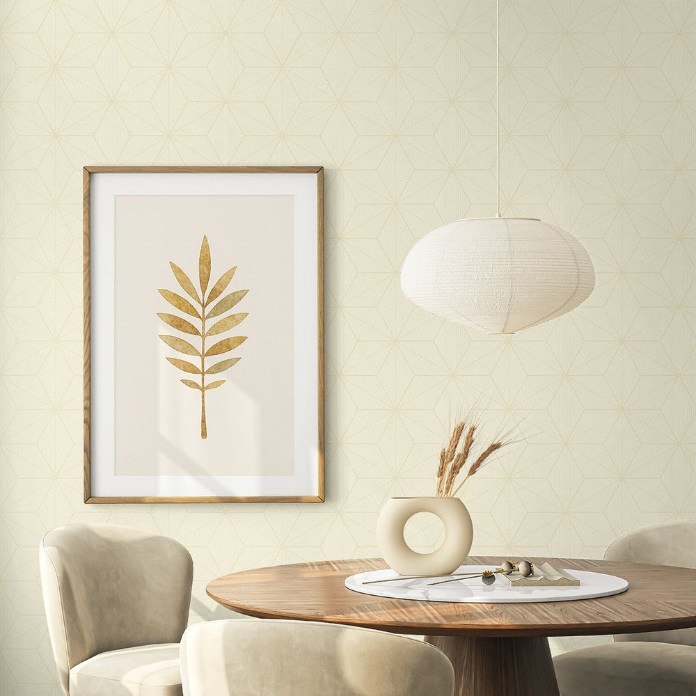 Tessela Sand EN41200 by Seabrook Designs Designer Wallpaper