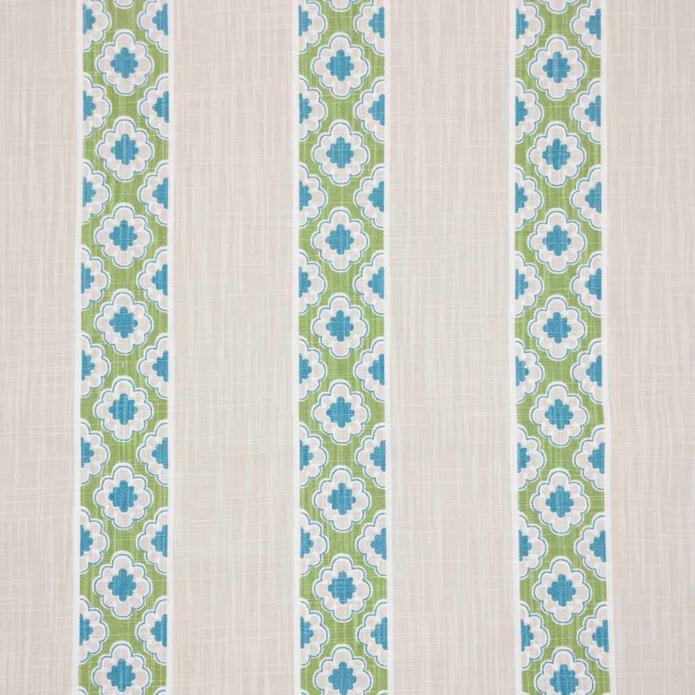 Entice 3 Aqua by Aoc Fabric Aoc Fabric Entice 3 AquaFabric THE ART OF COLOR HERITAGE II 100%COT USA </p><p>Repeat: H: 5.375, V: 2.125 54 in - Fabric Carolina -