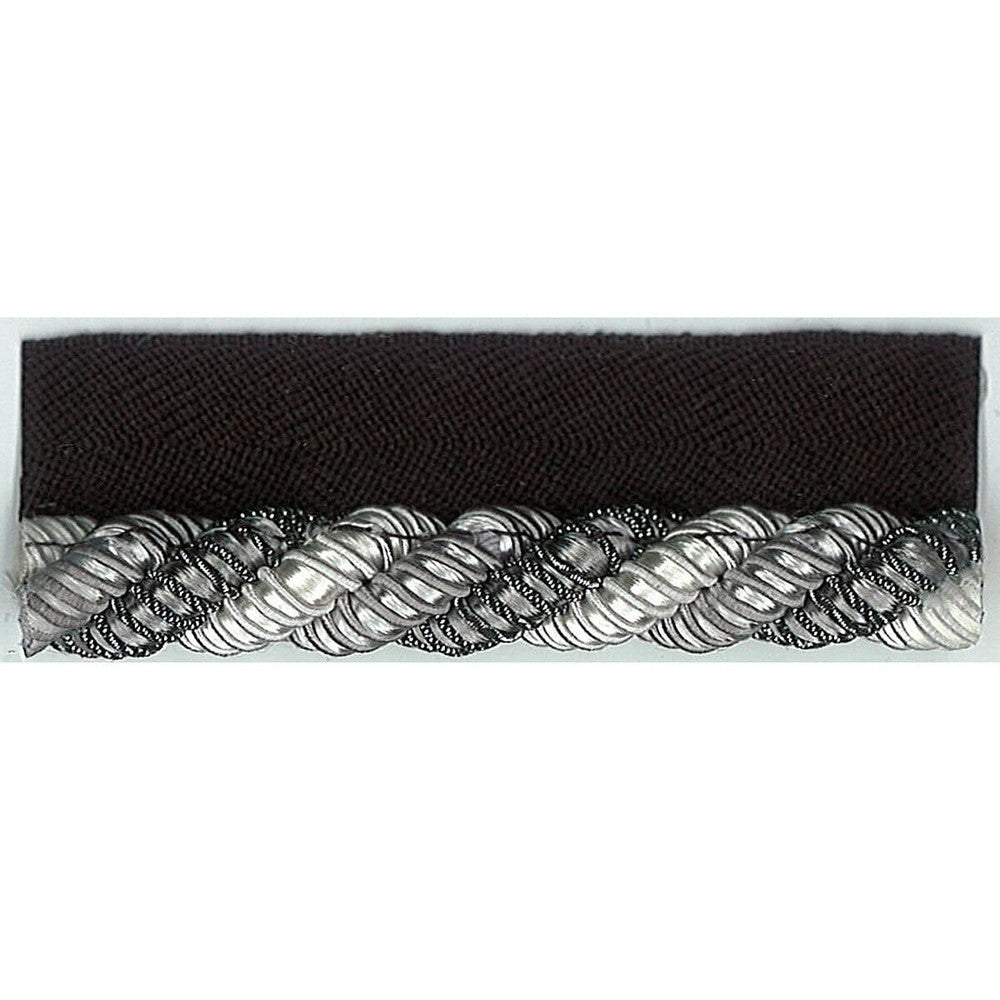 Essay 1 Silver by Stout Designer Trim JUST CORDS 62%COT 32%SVI 6%MTL CHINA Horizontal: 0 and Vertical: 0 0.38 in - Swanky Fabrics -