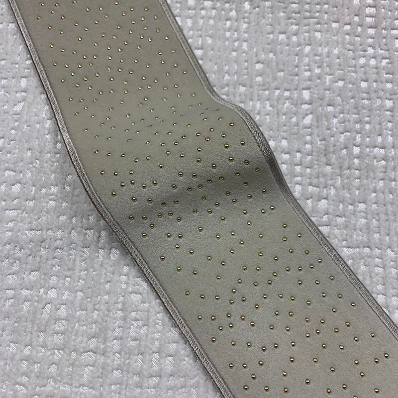 Estella Tape Mushroom by Magnolia Designer Trim - 82Poly/11Ray/7Met China Horizontal: and Vertical: 3.15 - Swanky Fabrics -