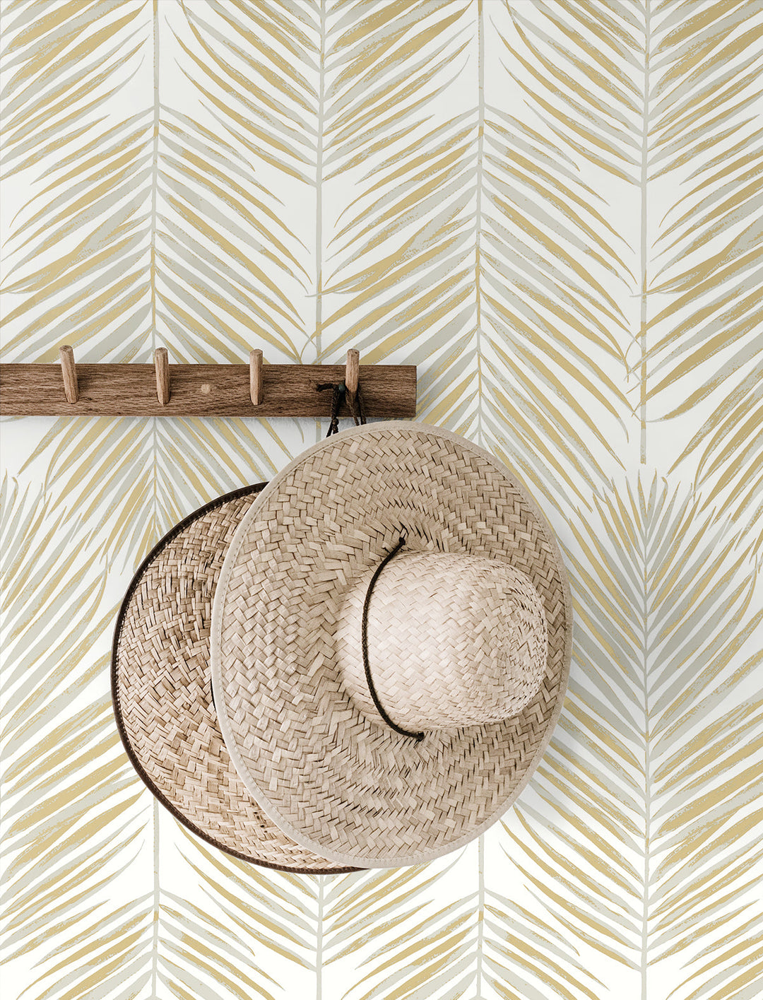 Marina Palm Silver & Gold ET10710 by Etten Studios Designer Wallpaper