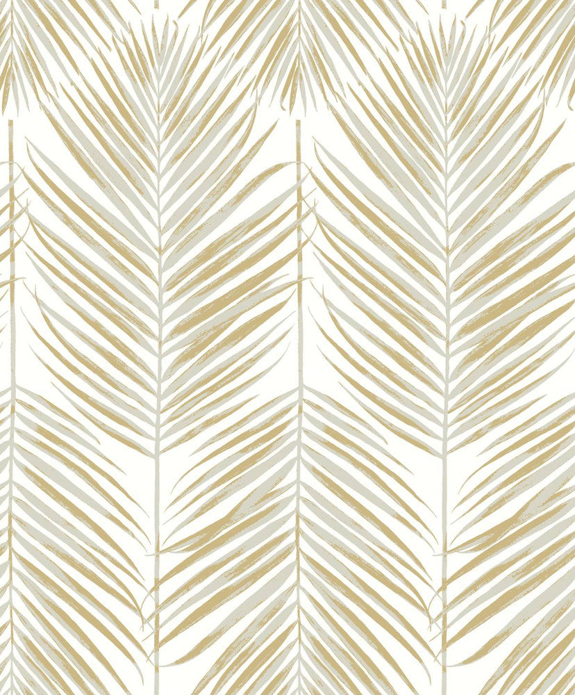 Marina Palm Silver & Gold ET10710 by Etten Studios Designer Wallpaper