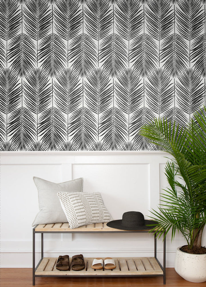 Marina Palm Ebony ET10735 by Etten Studios Designer Wallpaper