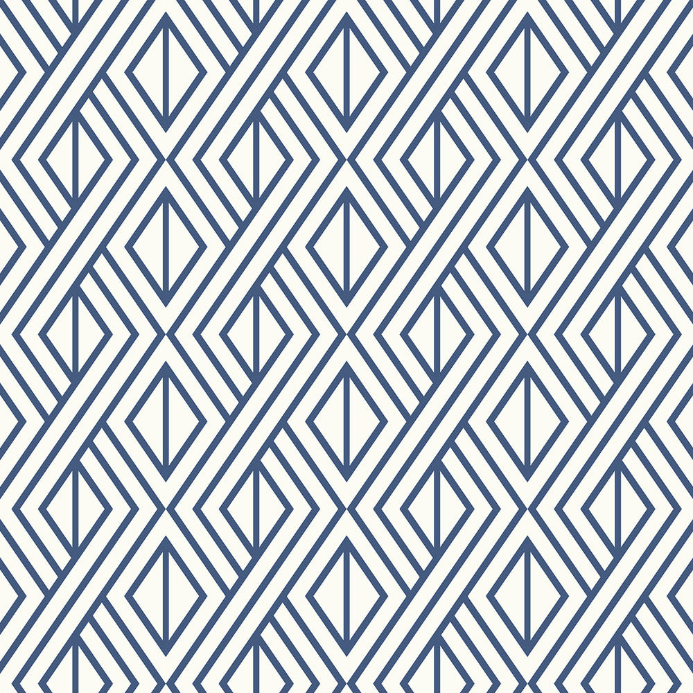 Diamond Weave Navy Blue ET11002 by Etten Studios Designer Wallpaper