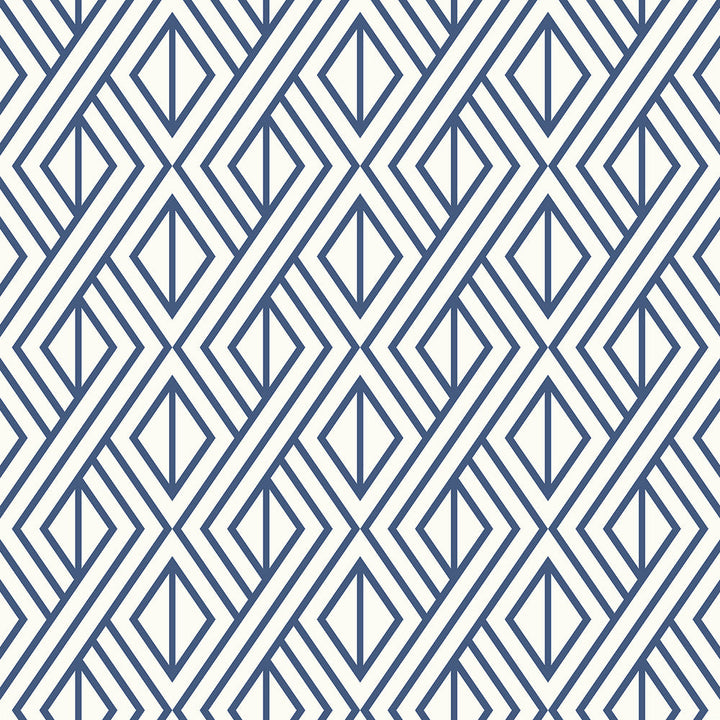 Diamond Weave Navy Blue ET11002 by Etten Studios Designer Wallpaper