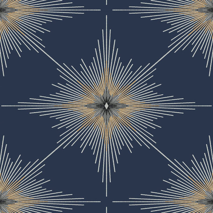 North Star Navy Blue ET11402 by Etten Studios Designer Wallpaper
