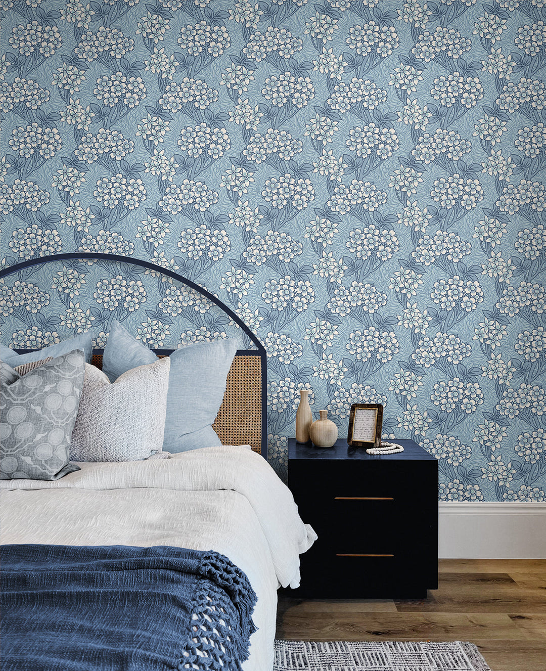 Floral Vine Sky Blue ET12022 by Etten Studios Designer Wallpaper