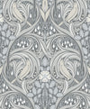 Etten Studios Wallpaper Bird Scroll Argos Grey & Linen ET12210