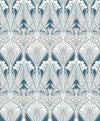 Etten Studios Wallpaper Dragonfly Damask Aegean Blue & Dewdrop ET12414