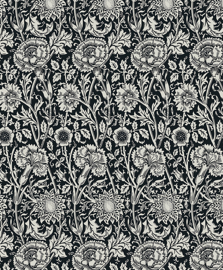 Tonal Floral Trail Ebony ET12500 by Etten Studios Designer Wallpaper