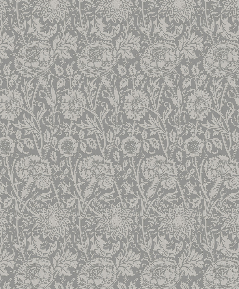 Tonal Floral Trail Argos Grey ET12507 by Etten Studios Designer Wallpaper