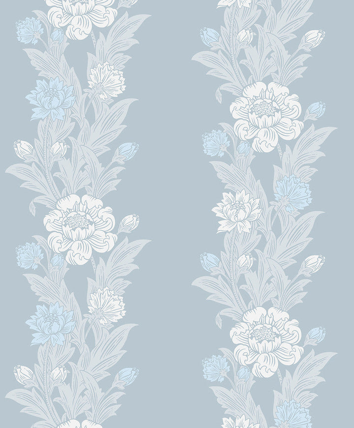 Blooming Stripe Baby Blue ET12702 by Etten Studios Designer Wallpaper