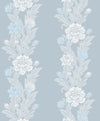 Etten Studios Wallpaper Blooming Stripe Baby Blue ET12702