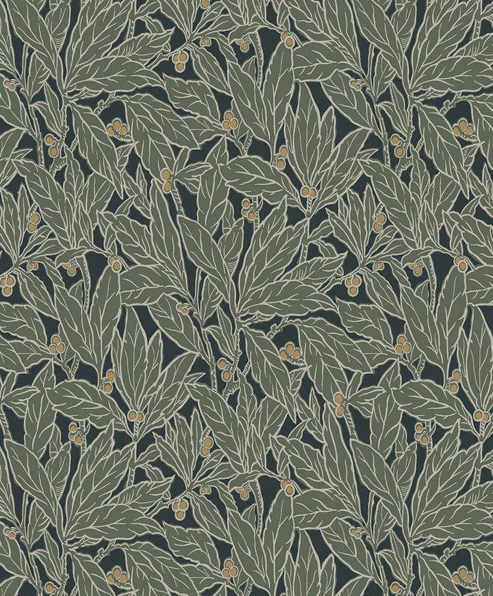 Leaf and Berry Rosemary ET12814 by Etten Studios Designer Wallpaper