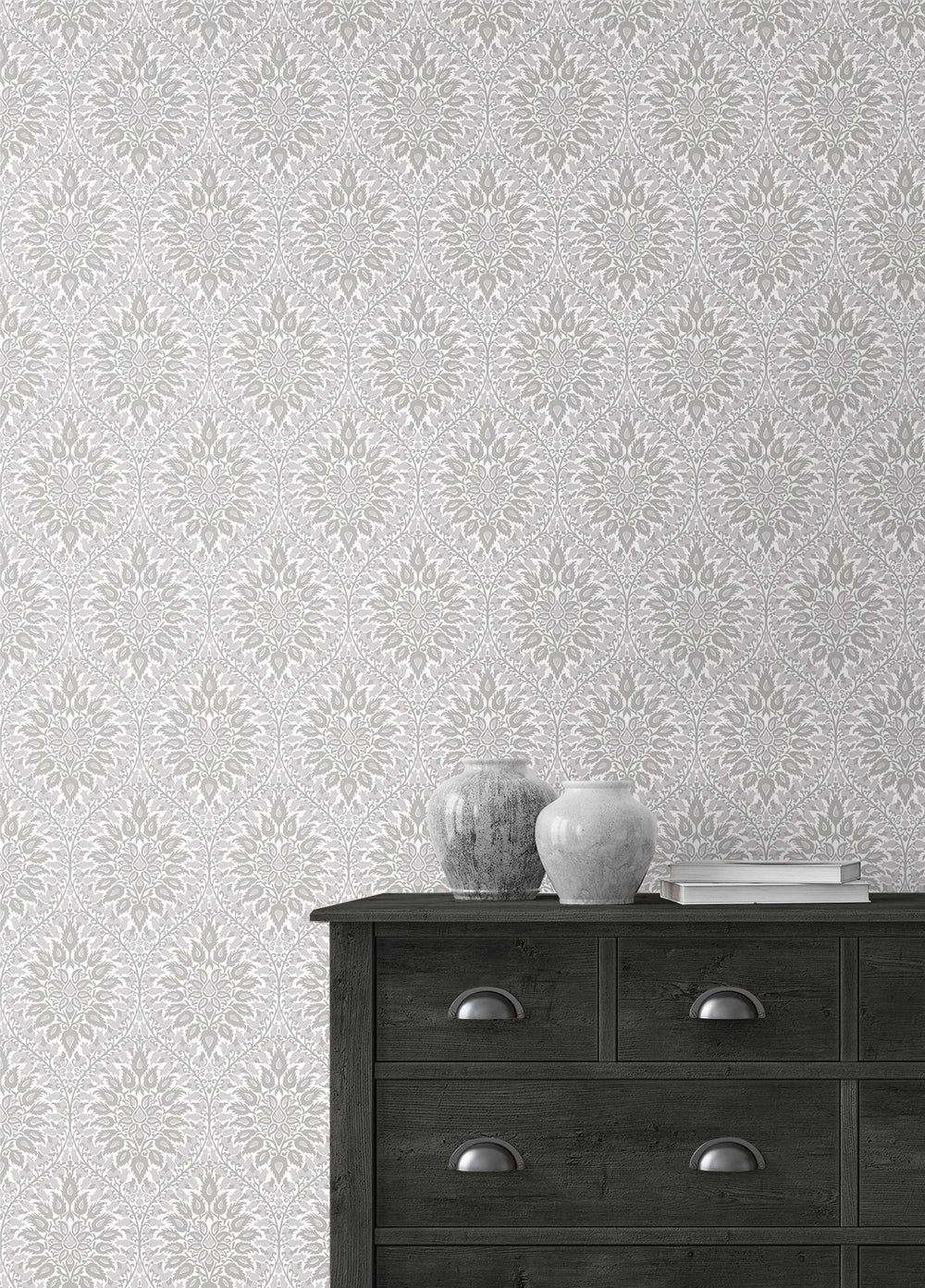 Luna Ogee Daydream Grey ET12908 by Etten Studios Designer Wallpaper