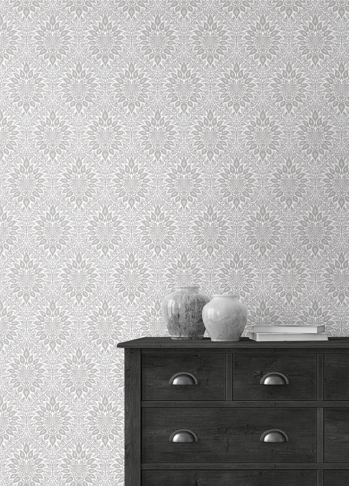Luna Ogee Daydream Grey ET12908 by Etten Studios Designer Wallpaper