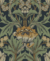 Etten Studios Wallpaper Primrose Garden Midnight Blue & Goldenrod ET13104
