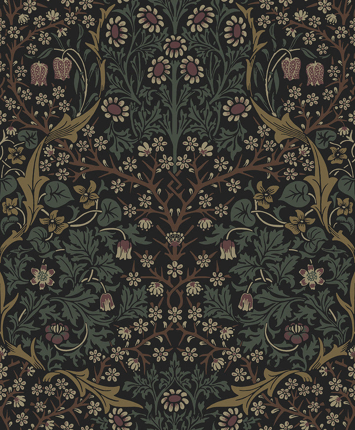 Victorian Floral Blacksmith & Cliffside ET13216 by Etten Studios Designer Wallpaper