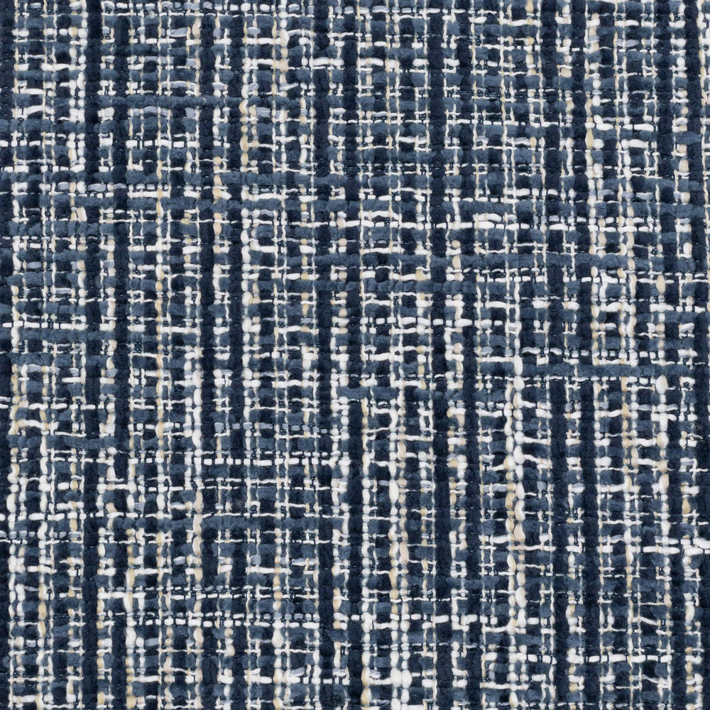 Everest 3 Pacific by Stout Designer Fabric COMFORTABLE LIVING HAZE/NAVY 100%POL CHINA Horizontal: 0.000 and Vertical: 0.000 56 in - Swanky Fabrics -