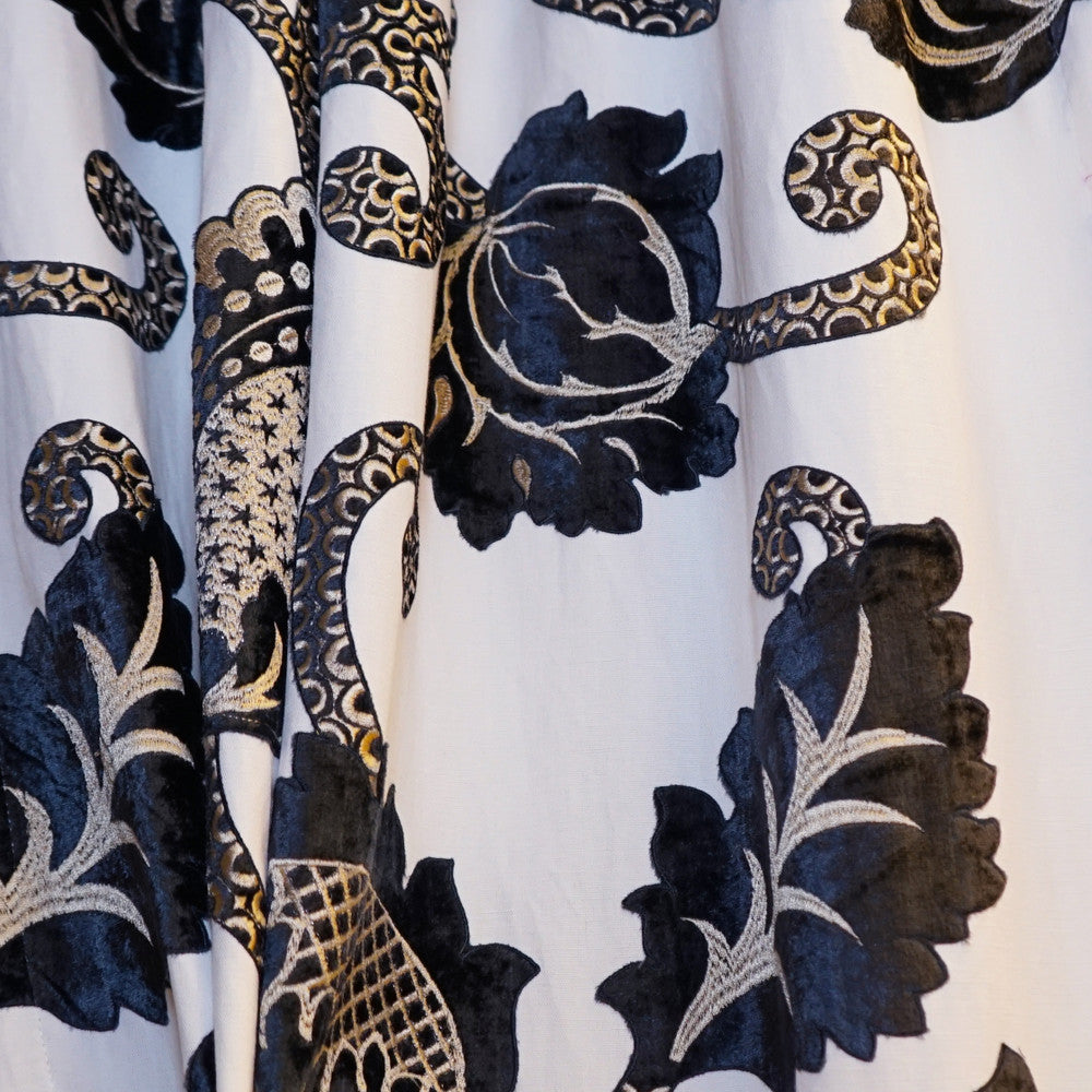 Evocative 69Sj101 by JF Designer Fabric JF Studio 60% Cotton, 40% Linen India Horizontal: 25.5 and Vertical: 31.5 54 - Swanky Fabrics -