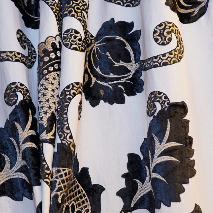 EVOCATIVE 69SJ101 by JF Designer Fabric JF Studio 60% Cotton, 40% Linen India  Horizontal: 25.5 and Vertical: 31.5 54  - Swanky Fabrics -