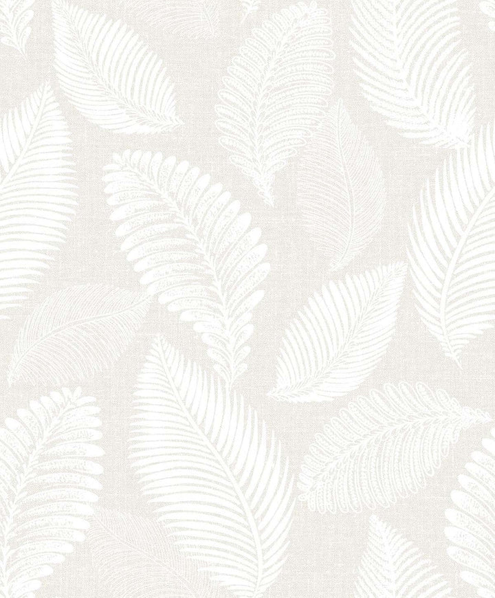 Tossed Leaves Cool Linen EW10000 by Seabrook Designs Designer Wallpaper