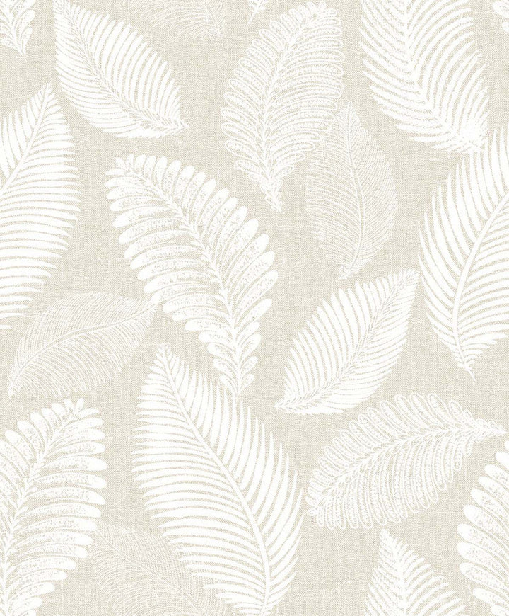 Tossed Leaves Warm Sand EW10005 by Seabrook Designs Designer Wallpaper