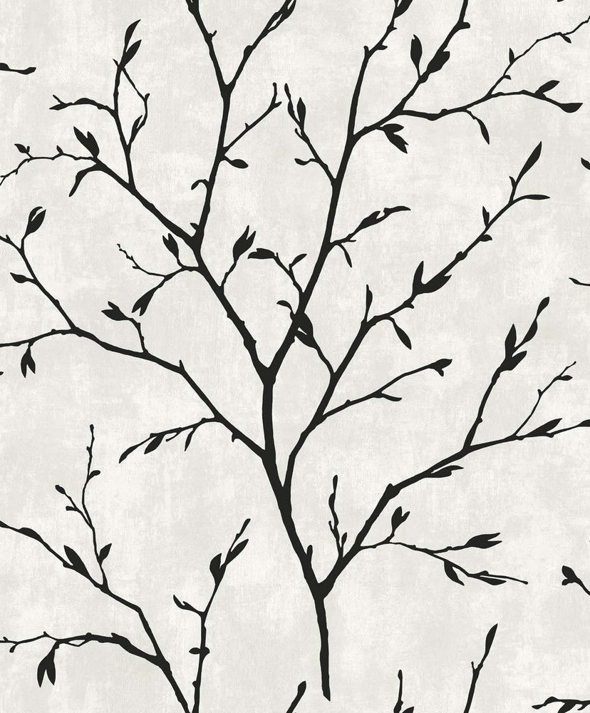 Avena Branches Contrast EW10200 by Seabrook Designs Designer Wallpaper
