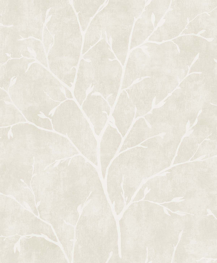 Avena Branches Mica EW10208 by Seabrook Designs Designer Wallpaper